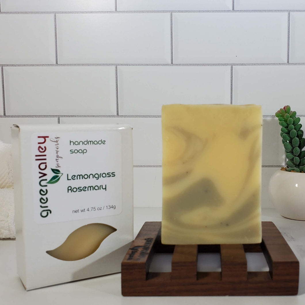 Lemongrass Rosemary Essential Oil Soap